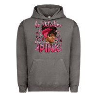 Pigment Tornado in october we wear pink with afro woman Urban Hoodie - Artiststas