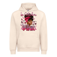 Sandshell in october we wear pink with afro woman Urban Hoodie - Artiststas