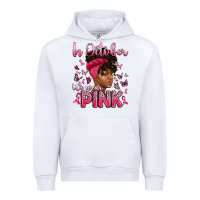 White in october we wear pink with afro woman Urban Hoodie - Artiststas