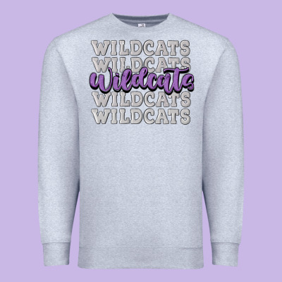 Wildcats Football Premium Sweatshirt Designed By Maliassmallbusiness