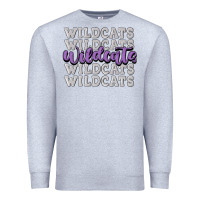 Heather Grey wildcats football Premium Sweatshirt - MaliasSmallBusiness