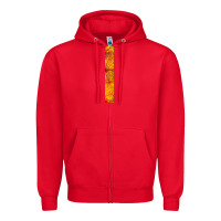 Red Halloween Key Fob Zipper Hoodie - BundleAndBundleShop