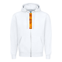 White Halloween Key Fob Zipper Hoodie - BundleAndBundleShop