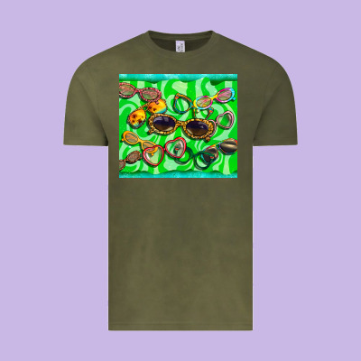 Sunglasses Vintage Tee Designed By Barkaloodesign
