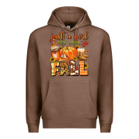 Chestnut just a girl who loves fall Premium Hoodie - MaliasSmallBusiness