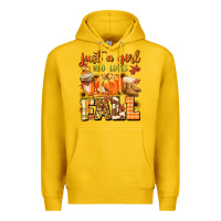 Lemon just a girl who loves fall Premium Hoodie - MaliasSmallBusiness
