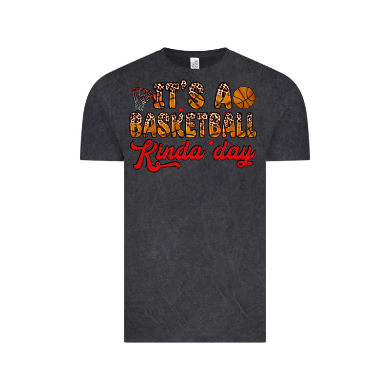 It S A Basketball Kinda Day Vintage Tee by Zillion Design Studio | Teevron