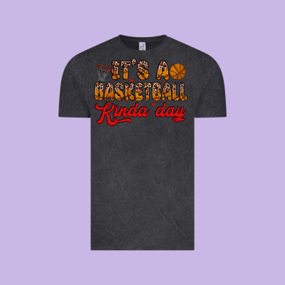 It S A Basketball Kinda Day Vintage Tee Designed By Zillion Design Studio