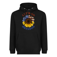 Black American flag sunflower Heavyweight Hoodie - Jasminsmagicworld