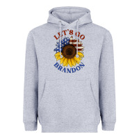 Heather Grey American flag sunflower Heavyweight Hoodie - Jasminsmagicworld