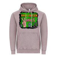 Vintage Zinc Watercolor Halloween Vibes Vintage Hoodie - RanaPortraitStore