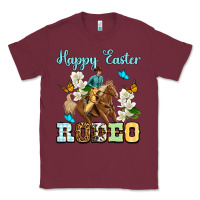 Burgundy Happy Easter rodeo Classic Tee - OliviaCreatesArt