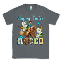 Charcoal Heather Happy Easter rodeo Classic Tee - OliviaCreatesArt