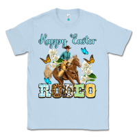 Dusty Blue Happy Easter rodeo Classic Tee - OliviaCreatesArt