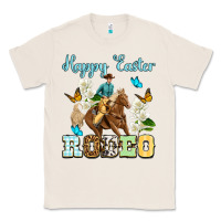 Natural Happy Easter rodeo Classic Tee - OliviaCreatesArt