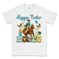 White Happy Easter rodeo Classic Tee - OliviaCreatesArt