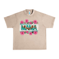 French Oak mama leopard with turquoise background Urban Heavy Tee - texasbilliewilder