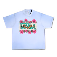 Grape Ice mama leopard with turquoise background Urban Heavy Tee - texasbilliewilder