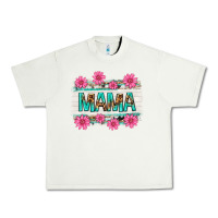 Pistachio mama leopard with turquoise background Urban Heavy Tee - texasbilliewilder