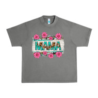 Tornado mama leopard with turquoise background Urban Heavy Tee - texasbilliewilder
