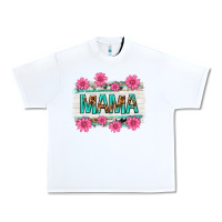 White mama leopard with turquoise background Urban Heavy Tee - texasbilliewilder
