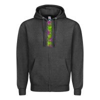 Charcoal Heather Halloween Key Fob Zipper Hoodie - BundleAndBundleShop