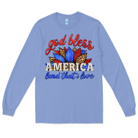Colony Blue god bless america land that i love Long Sleeve Tee - HRA Design Shop