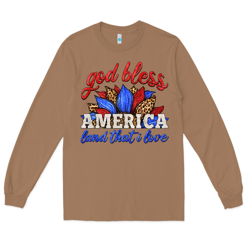 God Bless America Land That I Love Long Sleeve Tee by HRA Design Shop | Teevron