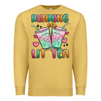 Antique Gold running on lit tea Premium Sweatshirt - MaliasSmallBusiness
