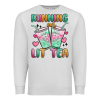 Dove Grey running on lit tea Premium Sweatshirt - MaliasSmallBusiness