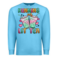 Ocean Blue running on lit tea Premium Sweatshirt - MaliasSmallBusiness