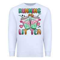 White running on lit tea Premium Sweatshirt - MaliasSmallBusiness