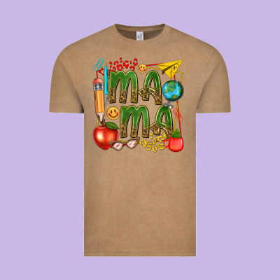 Mama Teacher Vintage Tee Designed By Texasbilliewilder