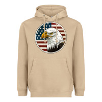 Mushroom American Bald Eagle Heavyweight Hoodie - Jasminsmagicworld
