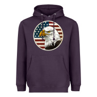 Plum American Bald Eagle Heavyweight Hoodie - Jasminsmagicworld