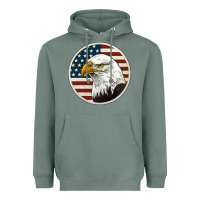Sage American Bald Eagle Heavyweight Hoodie - Jasminsmagicworld