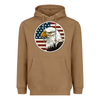 Toasted Coconut American Bald Eagle Heavyweight Hoodie - Jasminsmagicworld