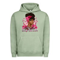 Pigment Oil Green stronger than cancer Urban Hoodie - Artiststas