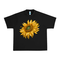 Black sunflower Urban Heavy Tee - RanaPortraitStore