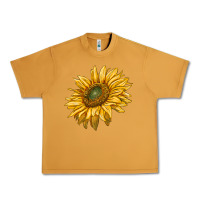 Peanut Butter sunflower Urban Heavy Tee - RanaPortraitStore