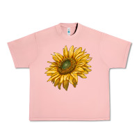 Salmon sunflower Urban Heavy Tee - RanaPortraitStore