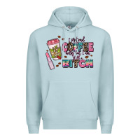 Blue Mist i pretend coffee helps but im still a bitch Premium Hoodie - MaliasSmallBusiness