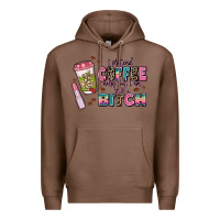 Chestnut i pretend coffee helps but im still a bitch Premium Hoodie - MaliasSmallBusiness