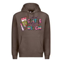 Coffee i pretend coffee helps but im still a bitch Premium Hoodie - MaliasSmallBusiness