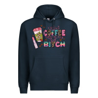 Navy i pretend coffee helps but im still a bitch Premium Hoodie - MaliasSmallBusiness