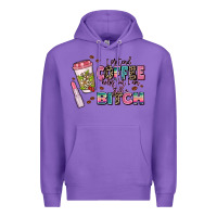 Purple i pretend coffee helps but im still a bitch Premium Hoodie - MaliasSmallBusiness