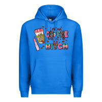 True Royal i pretend coffee helps but im still a bitch Premium Hoodie - MaliasSmallBusiness