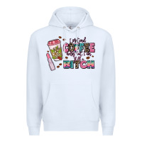 White i pretend coffee helps but im still a bitch Premium Hoodie - MaliasSmallBusiness