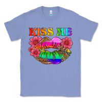 Colony Blue lgbtq kiss me Classic Tee - HRA Design Shop