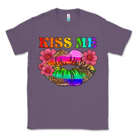 Lavender lgbtq kiss me Classic Tee - HRA Design Shop